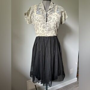 1940’s Black and white dress